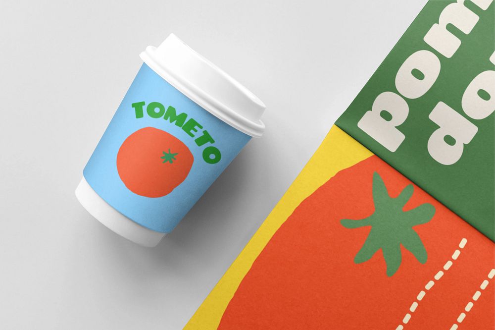 Cup mockup editable beverage packaging