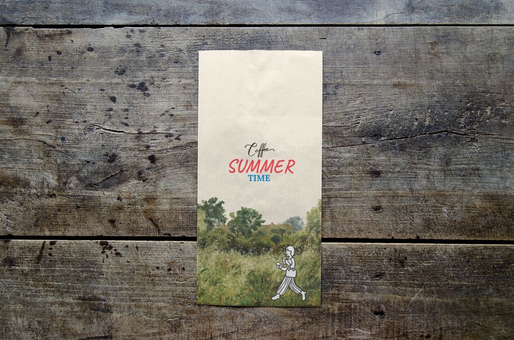 Paper bag  editable mockup