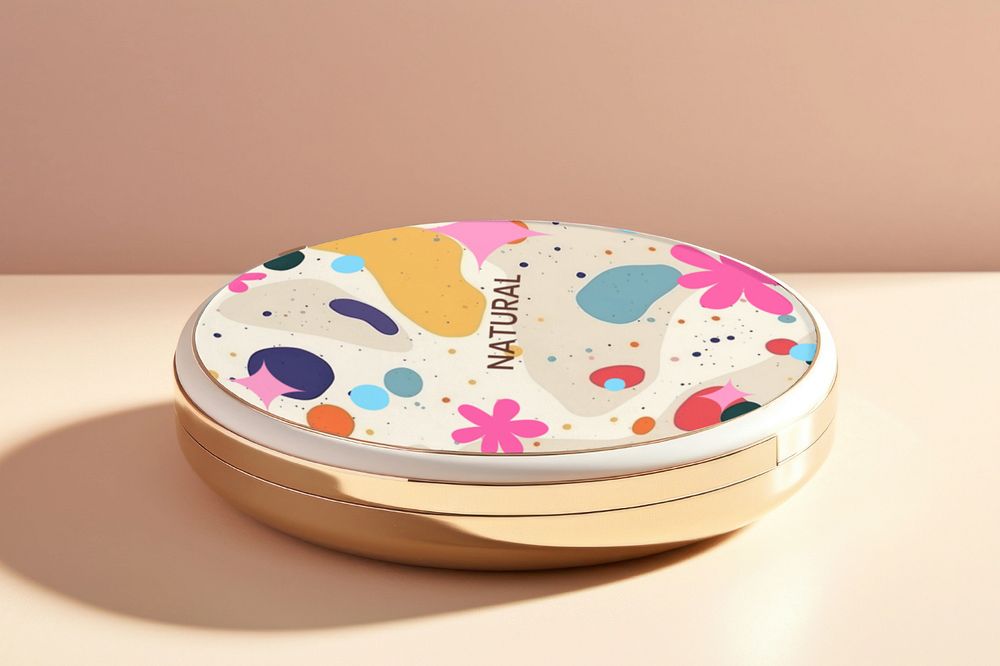 Compact powder  editable mockup 