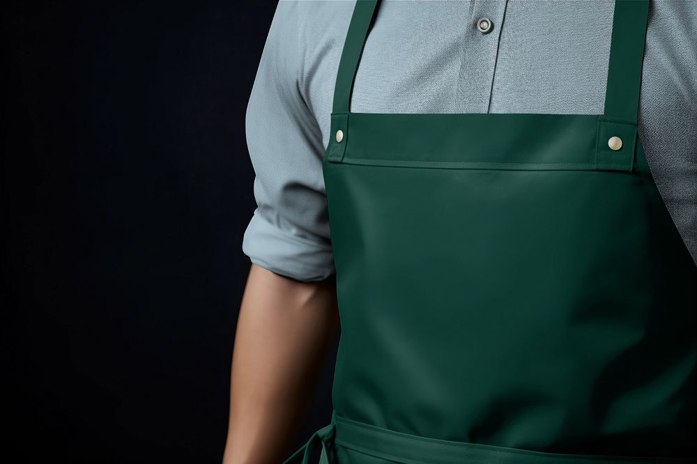 Cooking apron  editable mockup, realistic design 