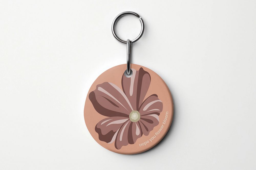 Keychain  editable mockup 