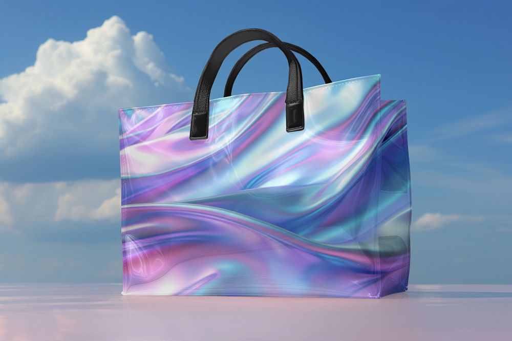 Reusable shopping bag  editable mockup