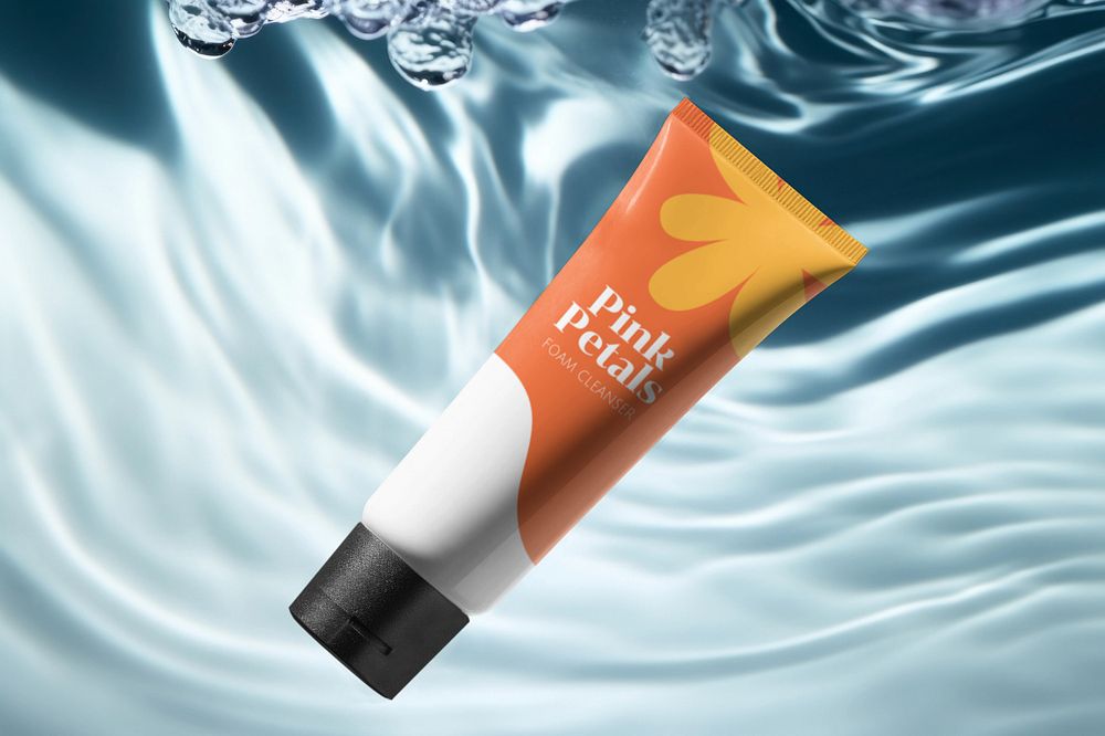 Skincare tube  editable mockup 