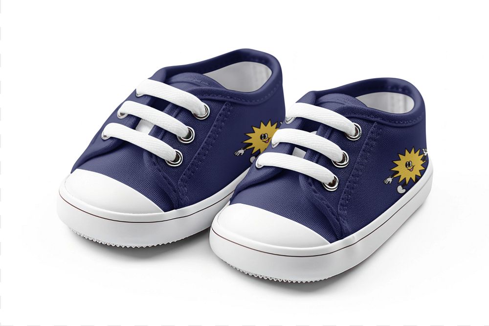 Toddler sneakers editable mockup