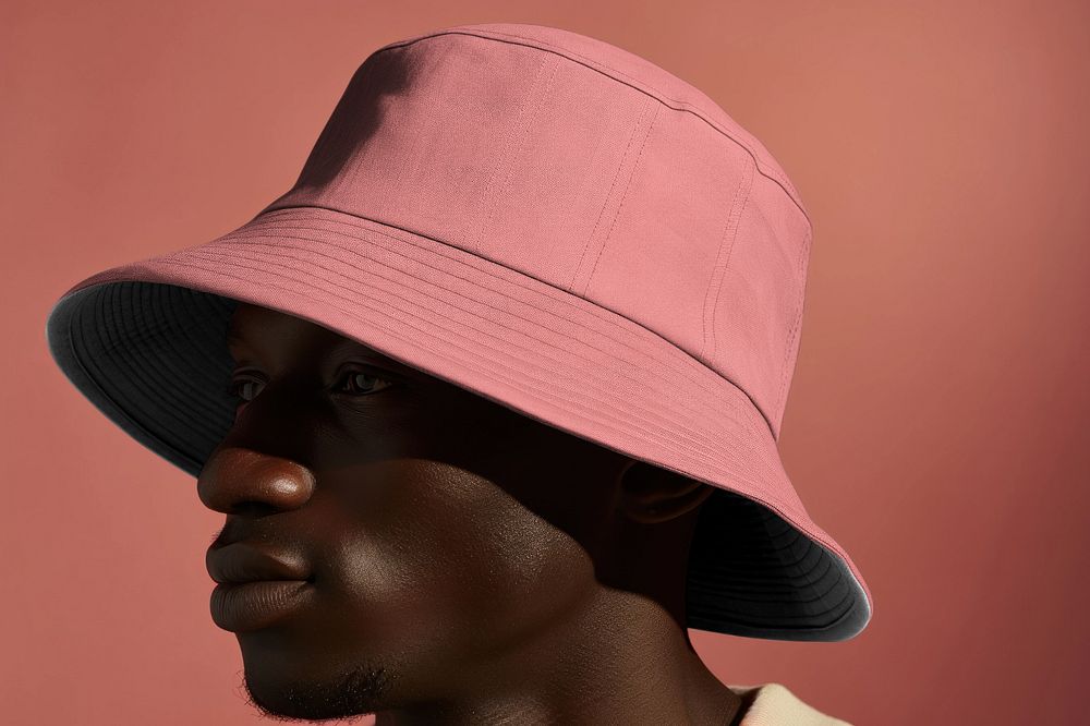 Bucket hat editable mockup, apparel