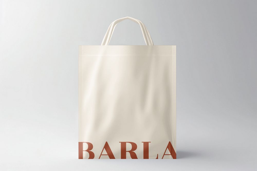 Leather tote bag editable mockup