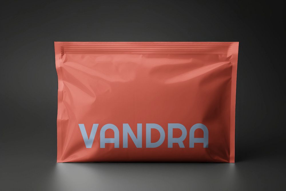 Plastic mailing bag  editable mockup, packaging 