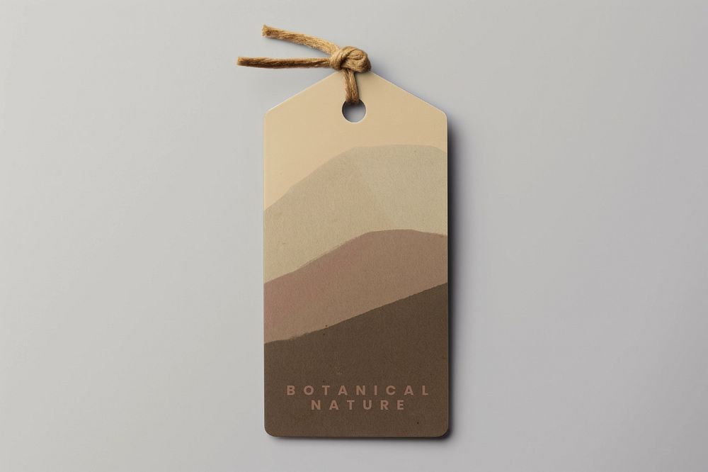 Clothing label  editable mockup 