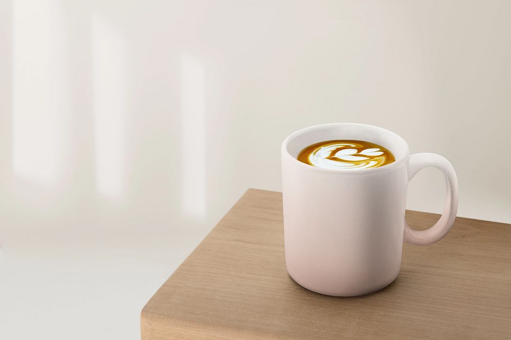 Coffee mug mockup, editable design