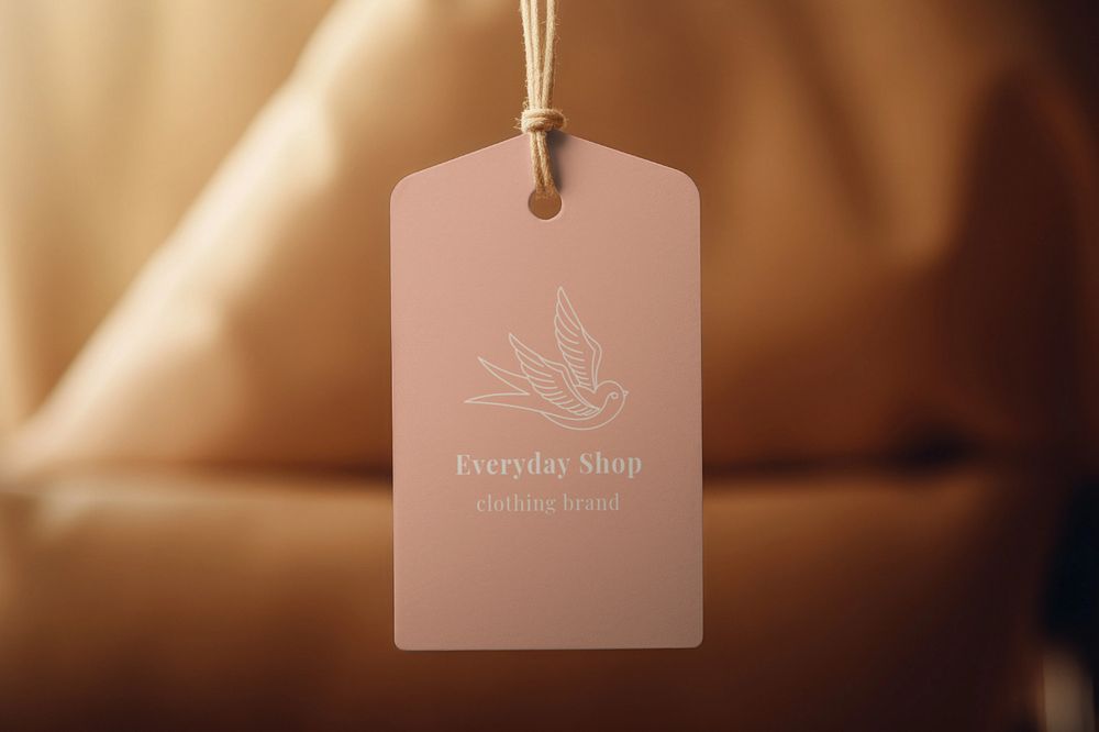 Tag label  editable mockup 