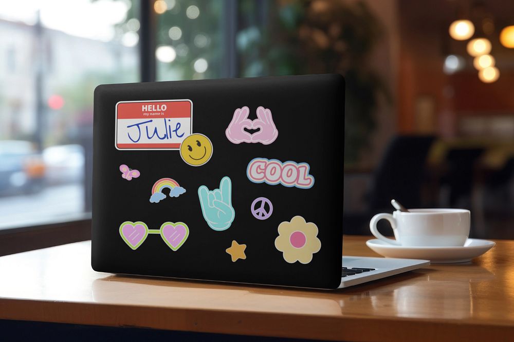 Laptop case  editable mockup 