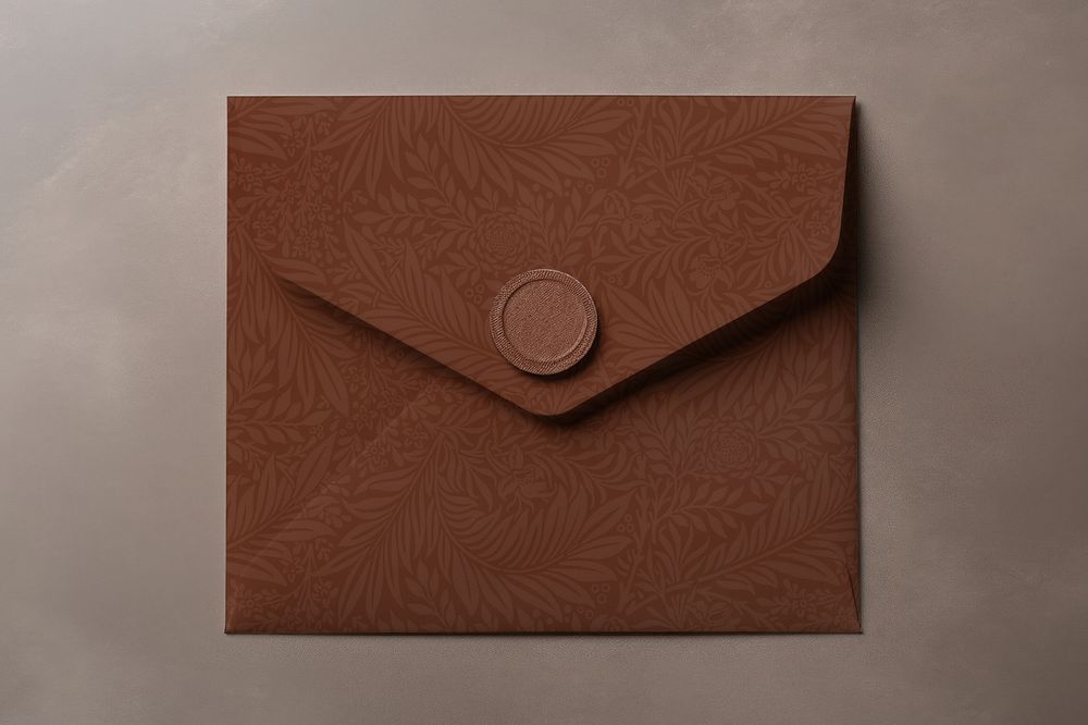 Mail envelope  editable mockup, stationery 