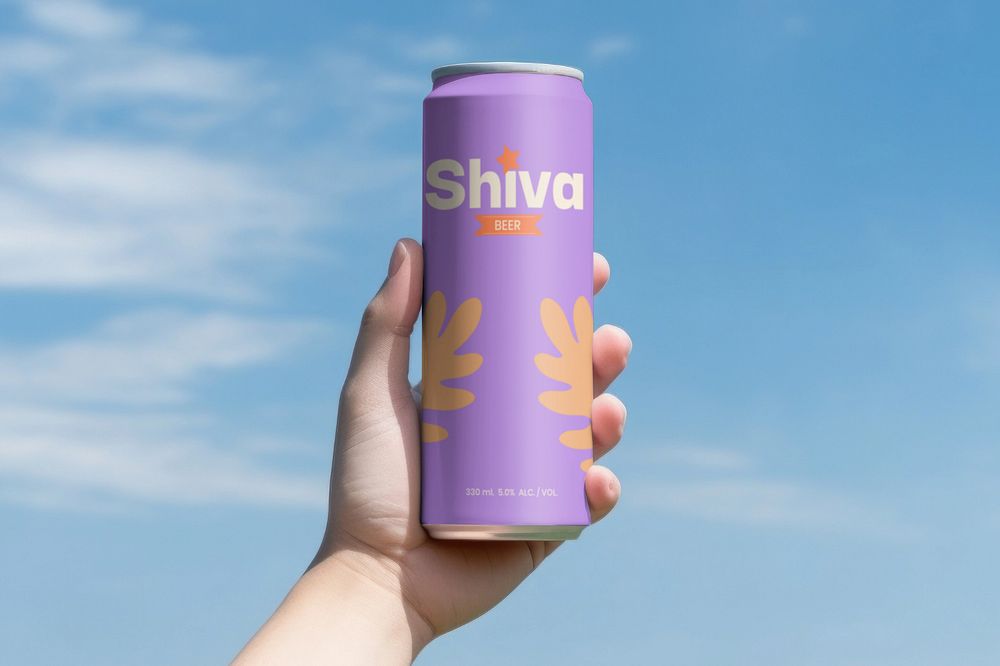 Soda can  editable mockup, beverage packaging 