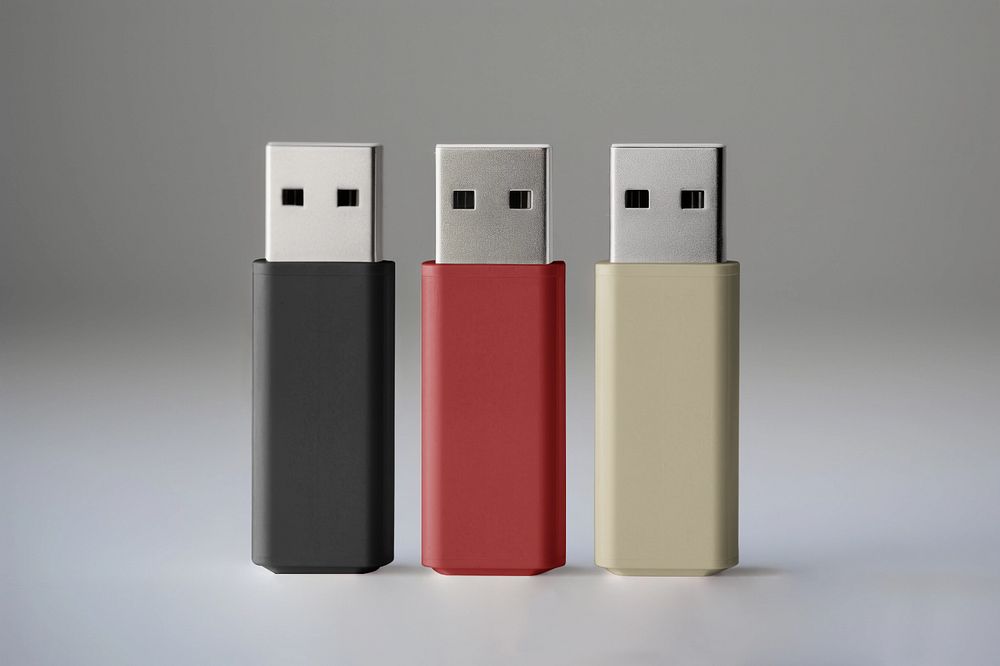 Usb drive  editable mockup, technology 