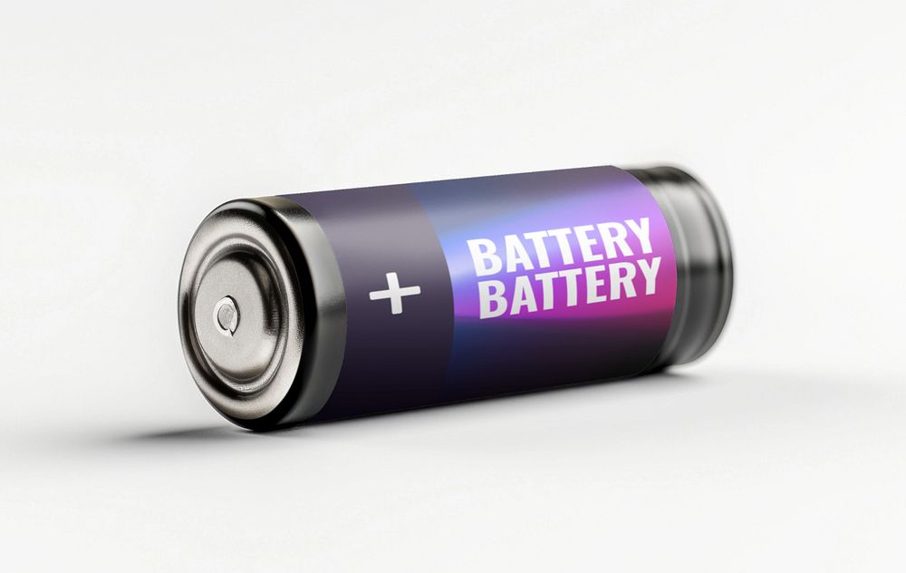 Battery  editable mockup 