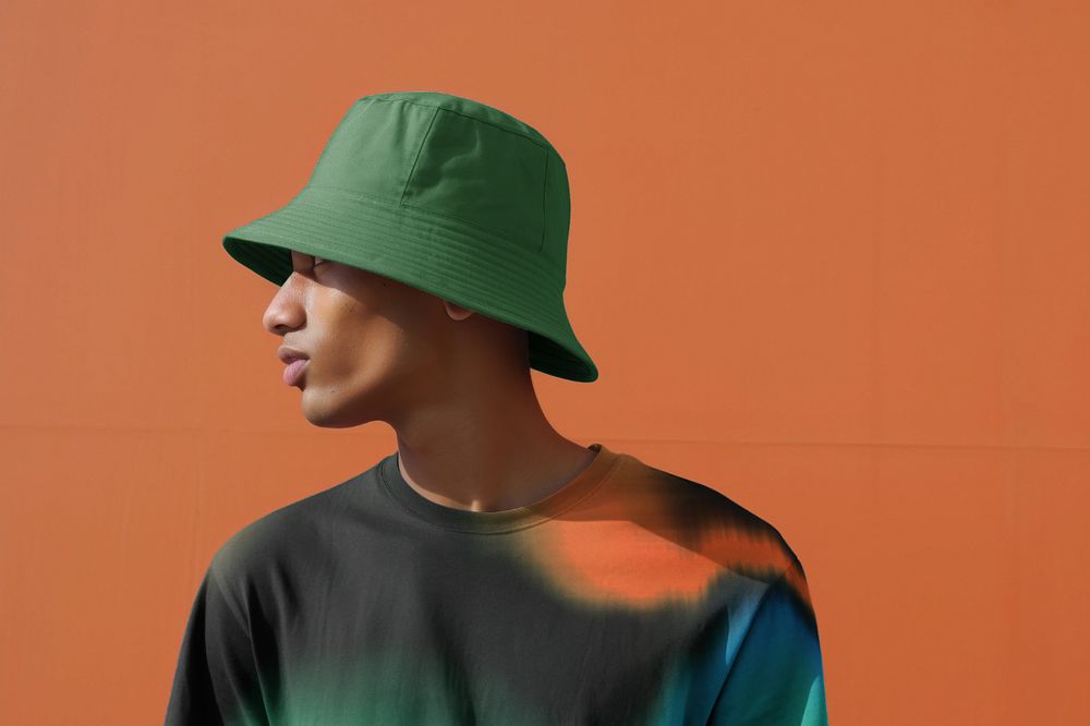 Bucket hat  editable mockup, fashion design 