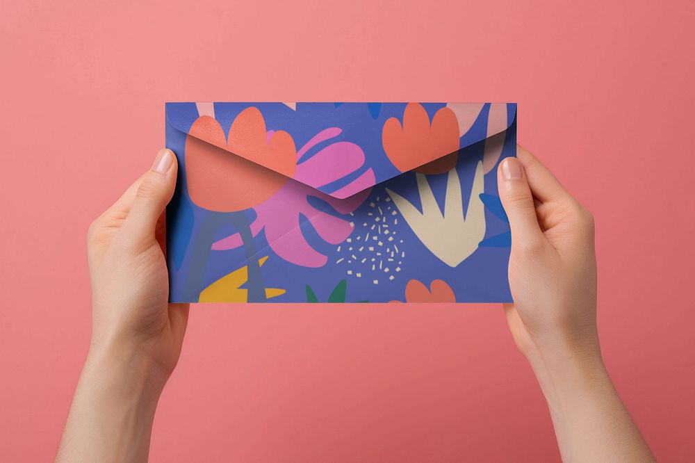 Mail envelope  editable mockup, stationery 