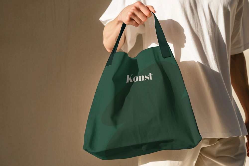 Tote bag  editable mockup, fashion design 