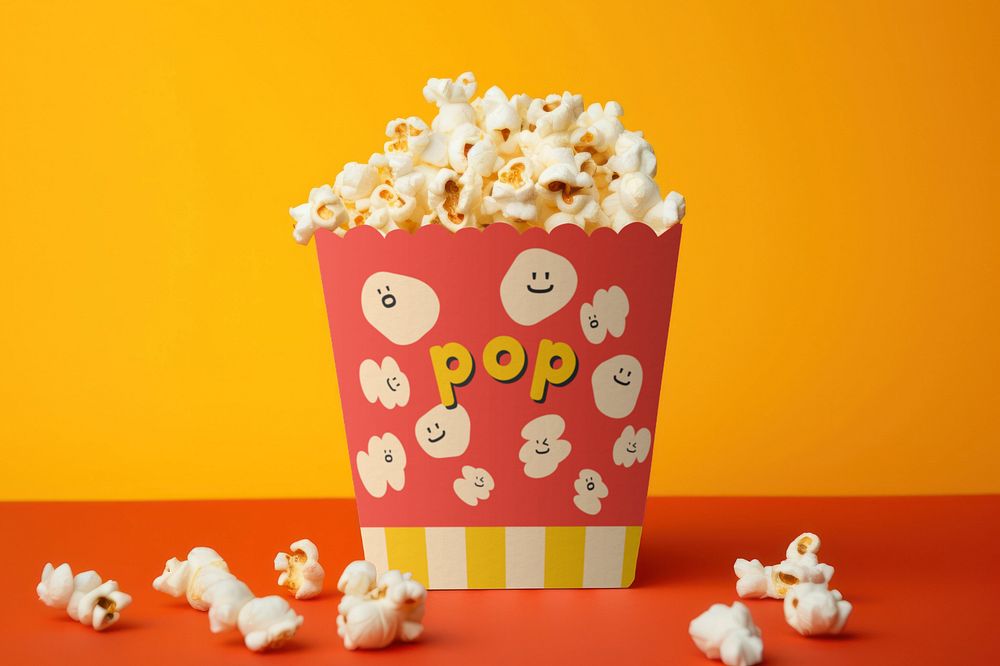 Popcorn  editable mockup 