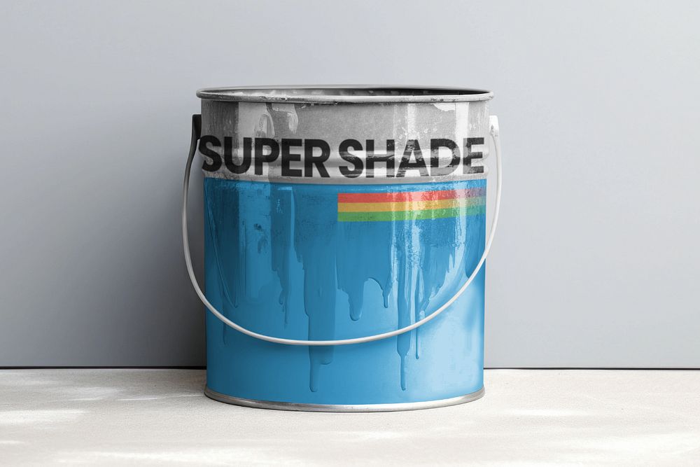 Paint bucket  editable mockup 