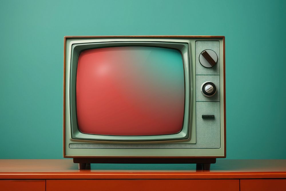 Retro TV screen  editable mockup 