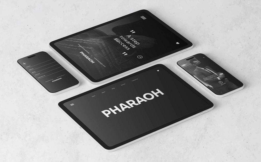 Tablet screen editable mockup