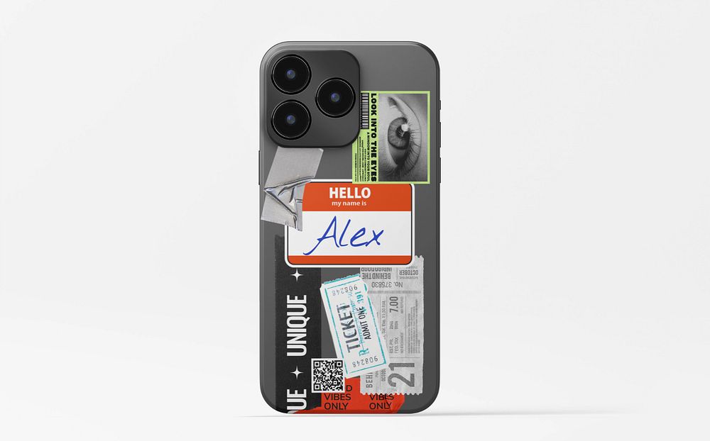 Mobile phone case editable mockup