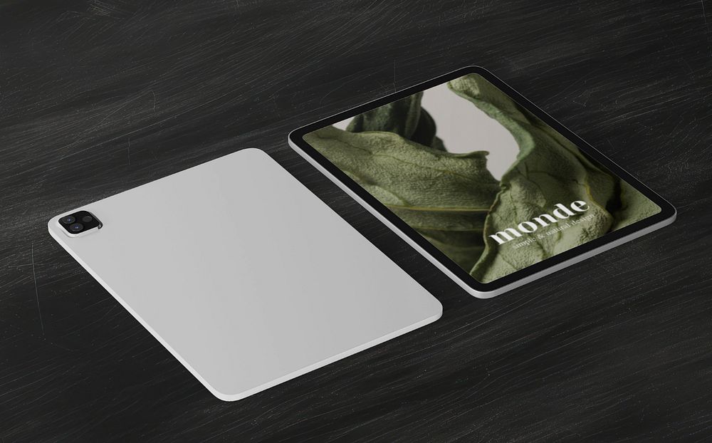 Tablet screen editable mockup