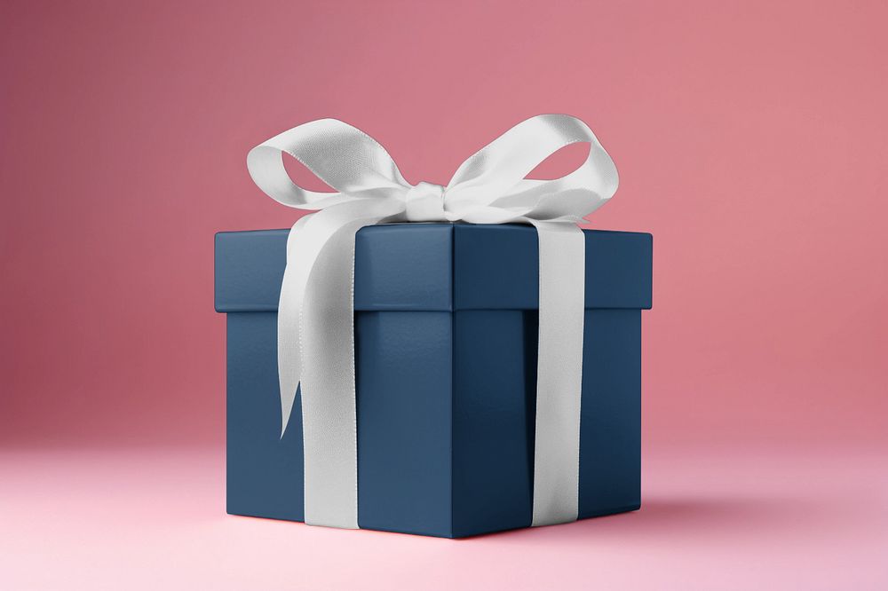 Gift box editable mockup 