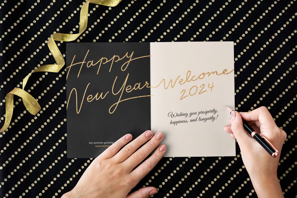 Invitation card editable mockup 