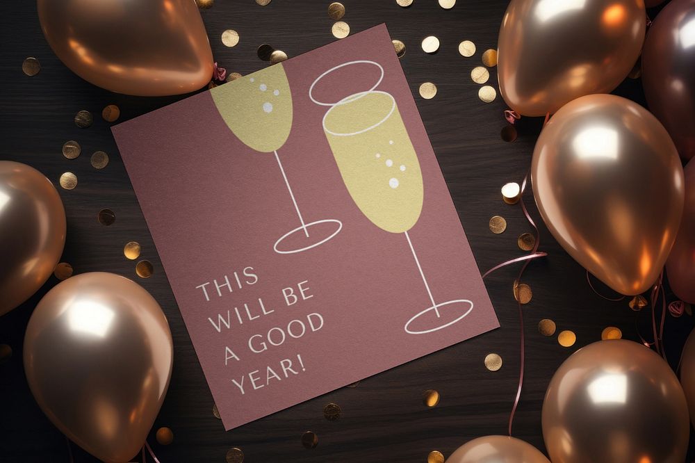 Invitation card editable mockup, festive design 