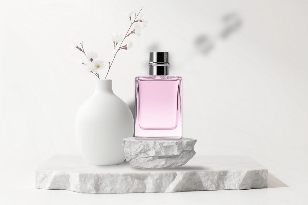 Perfume bottle, beauty product remix