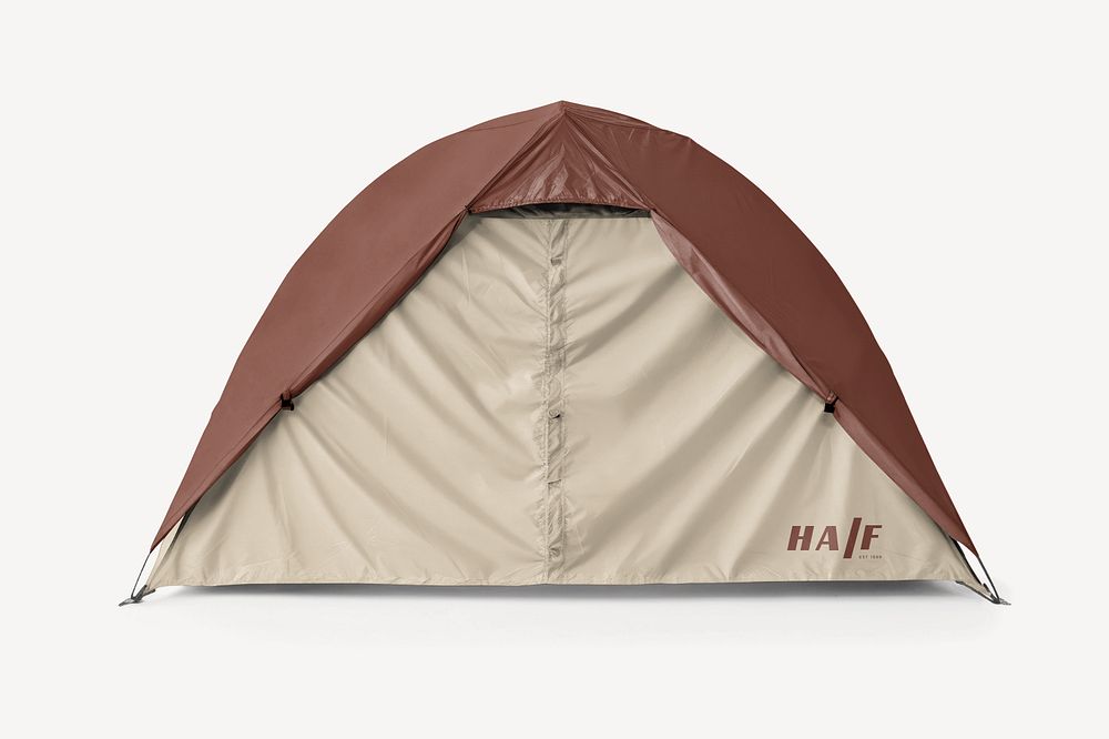 Camping tent editable mockup