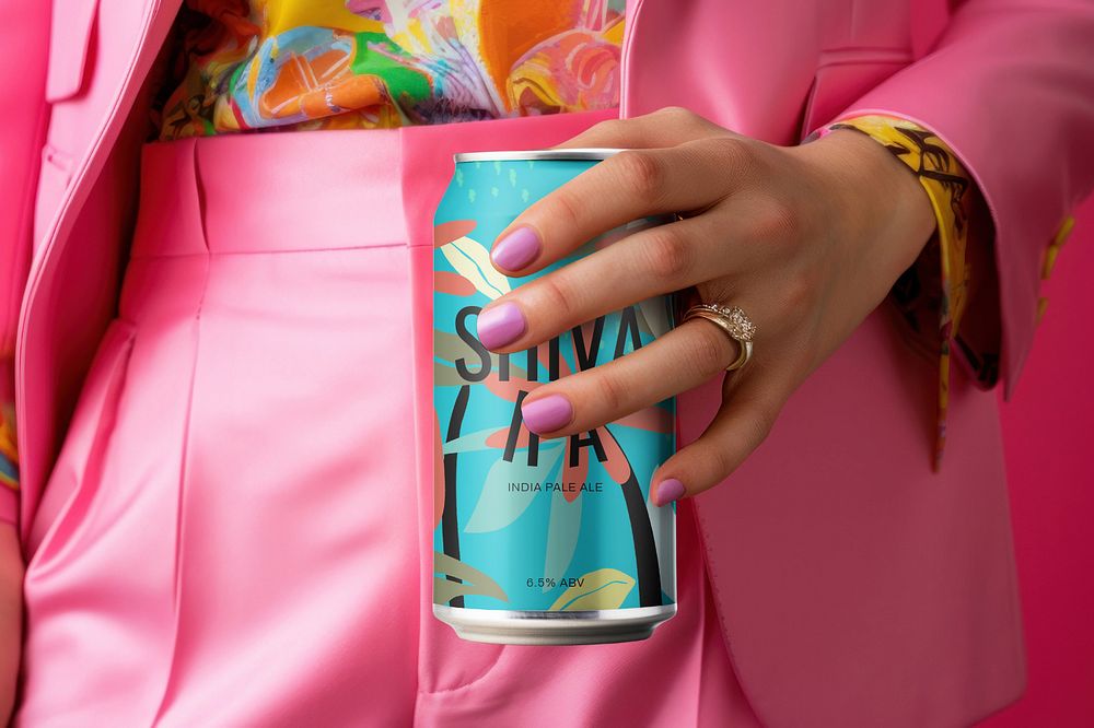 Soda can editable mockup