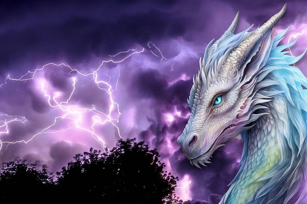 Mythical dragon editable design, community remix