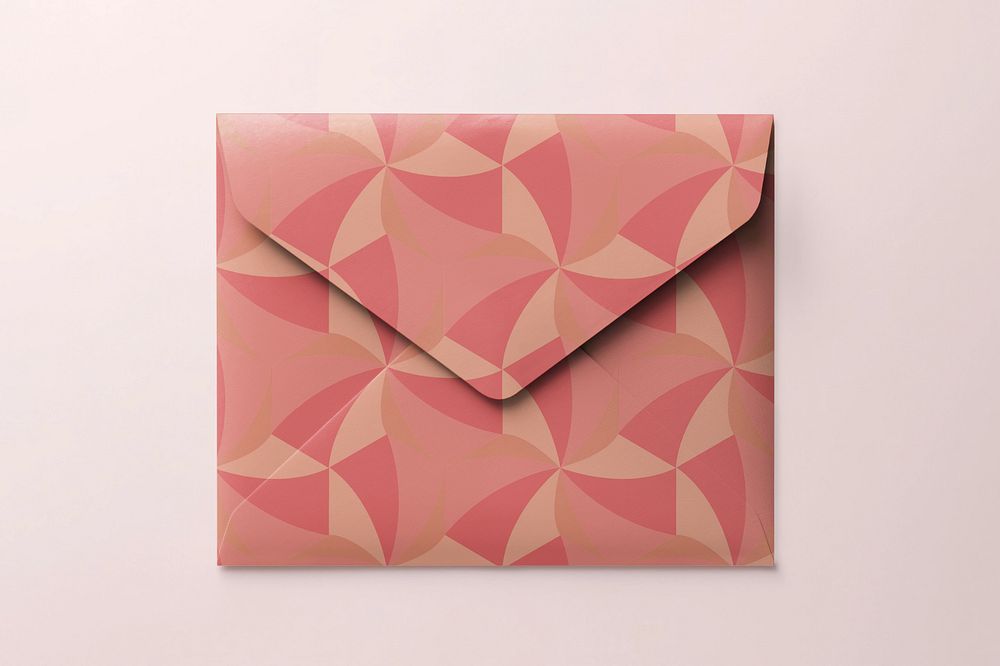 Dull abstract envelope mockup, editable design