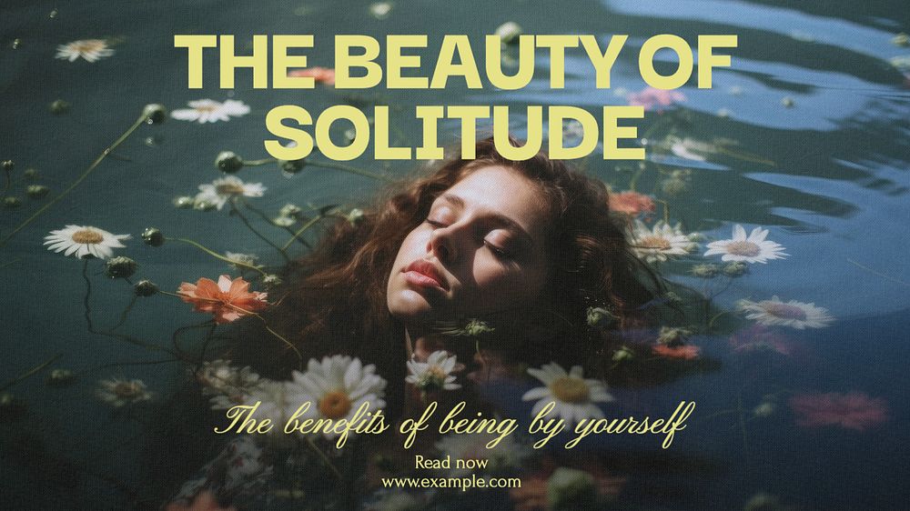 Solitude blog banner template