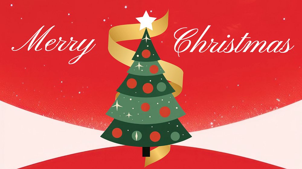 Merry Christmas blog banner template