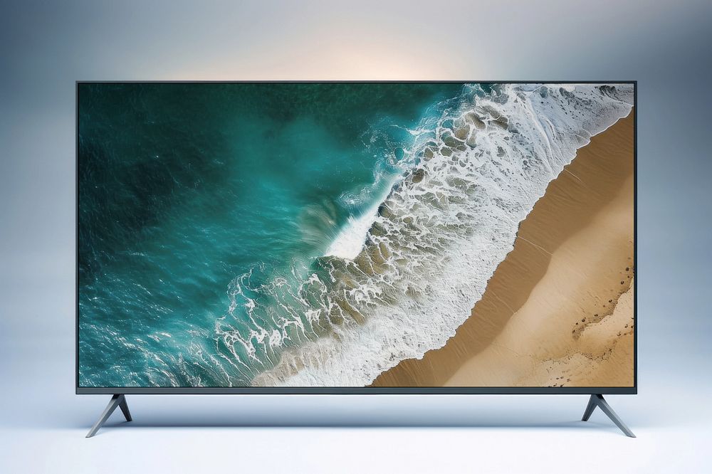 Smart TV screen  editable mockup 