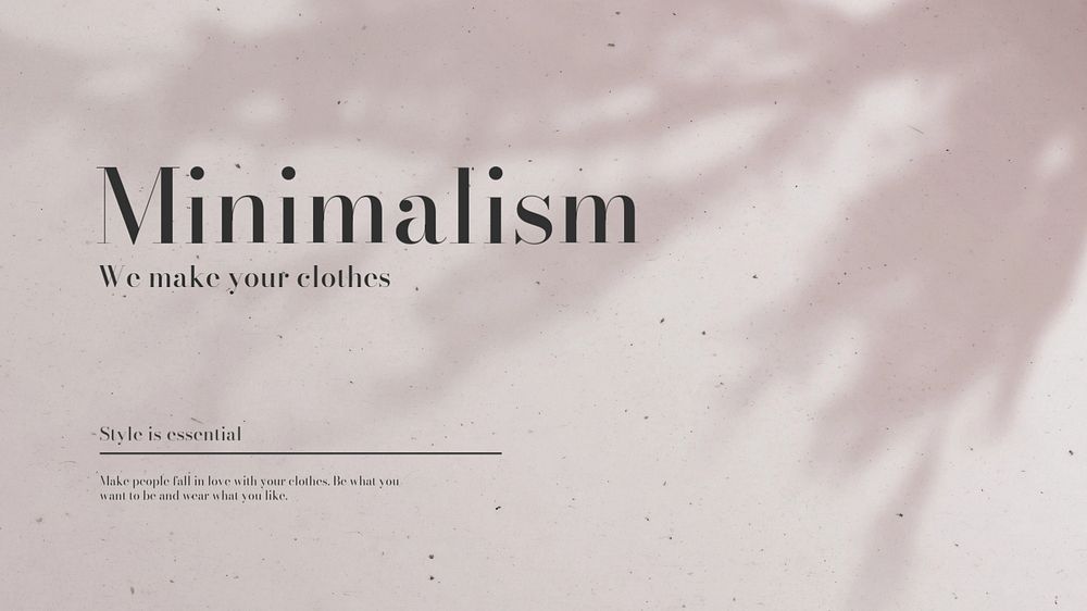 Pink minimalism PowerPoint template, aesthetic design