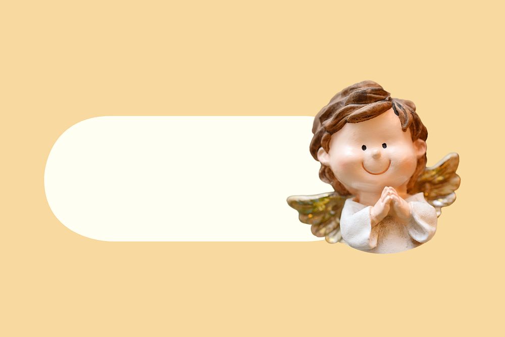 Angel slide icon, editable design