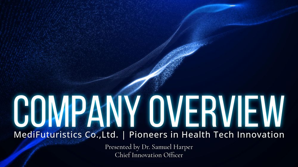 Company overview health template, editable design