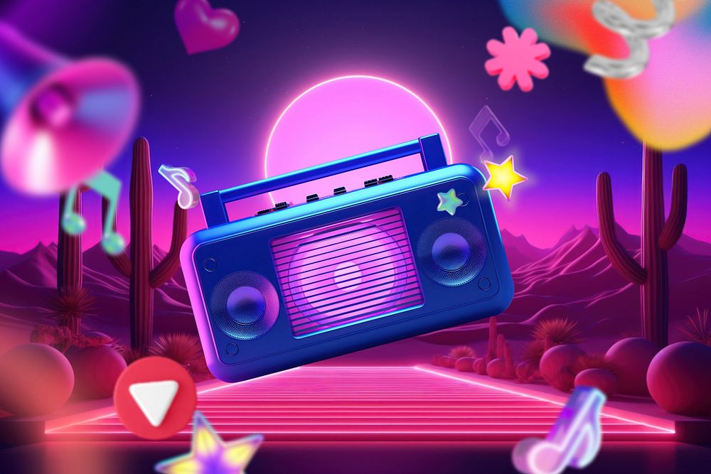 3D editable music from boombox remix