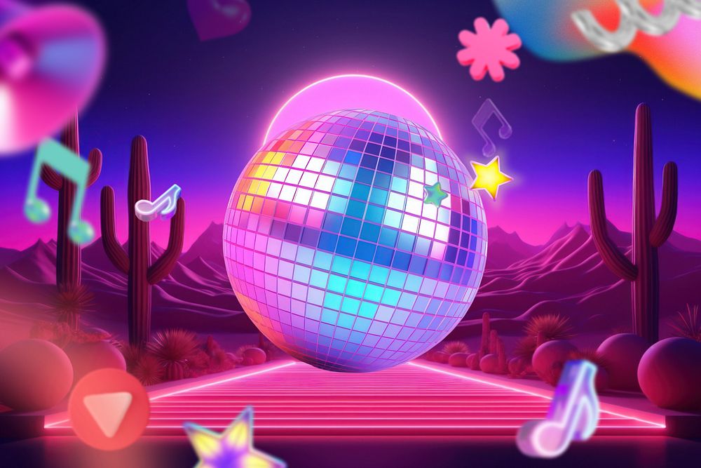 3D editable disco ball remix