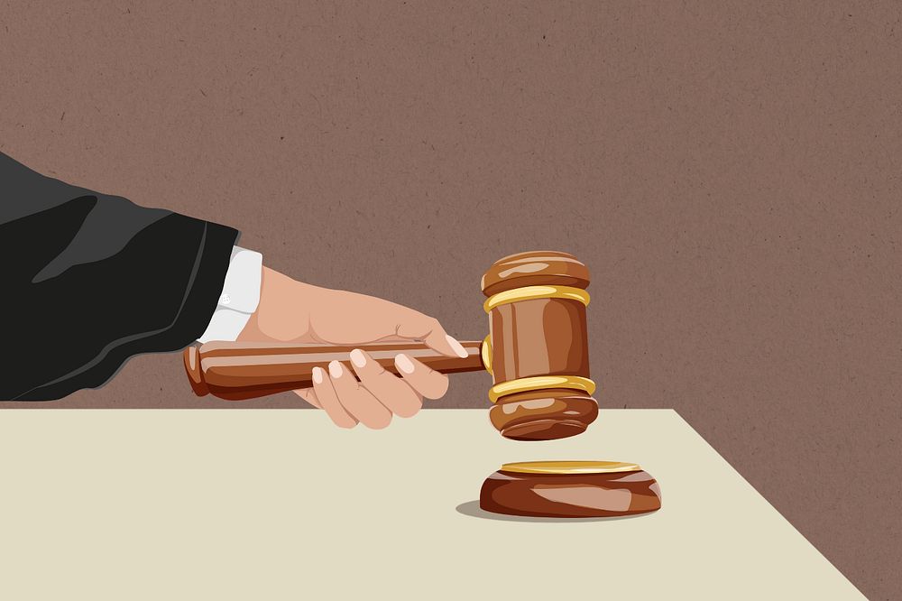 Legal system, aesthetic illustration, editable design