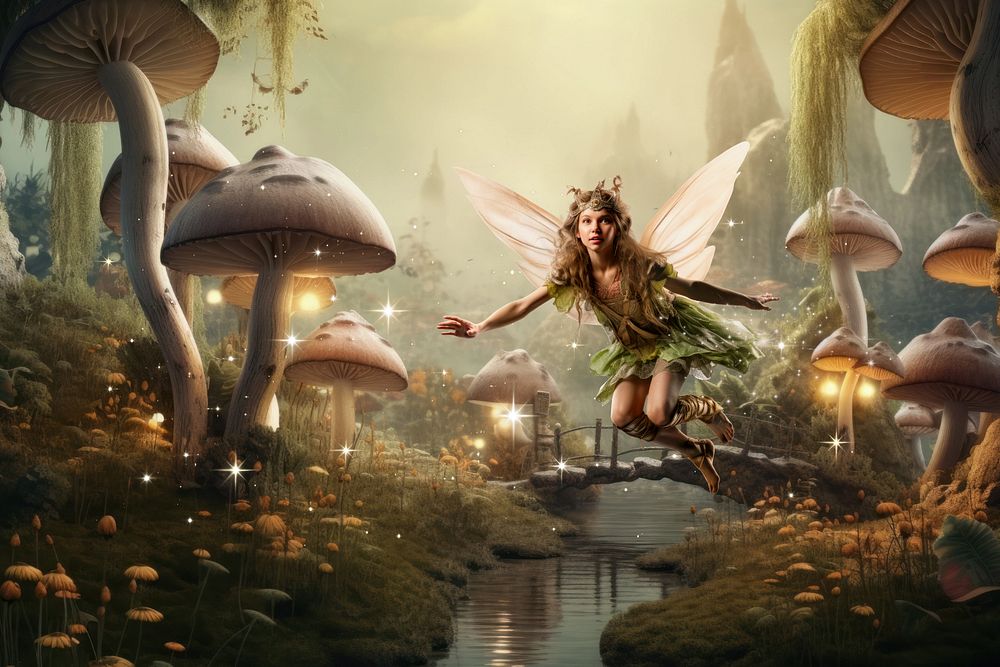 Fairy woodland fantasy remix, editable design