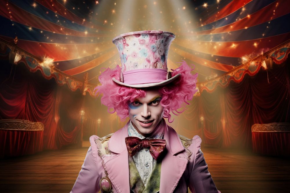 Mad hatter character fantasy remix, editable design