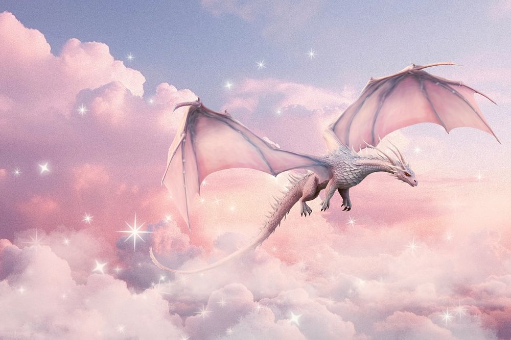 Dragon heaven fantasy remix, editable design