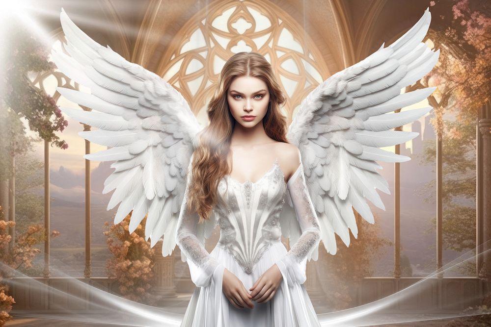 Beautiful angel fantasy remix, editable design