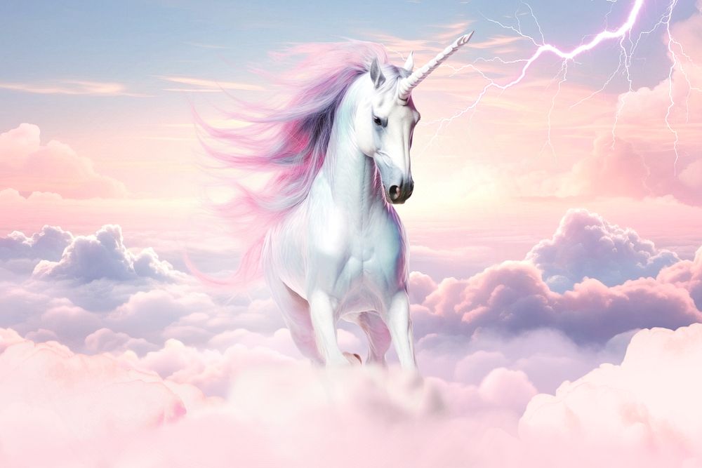 Magical unicorn fantasy remix, editable design